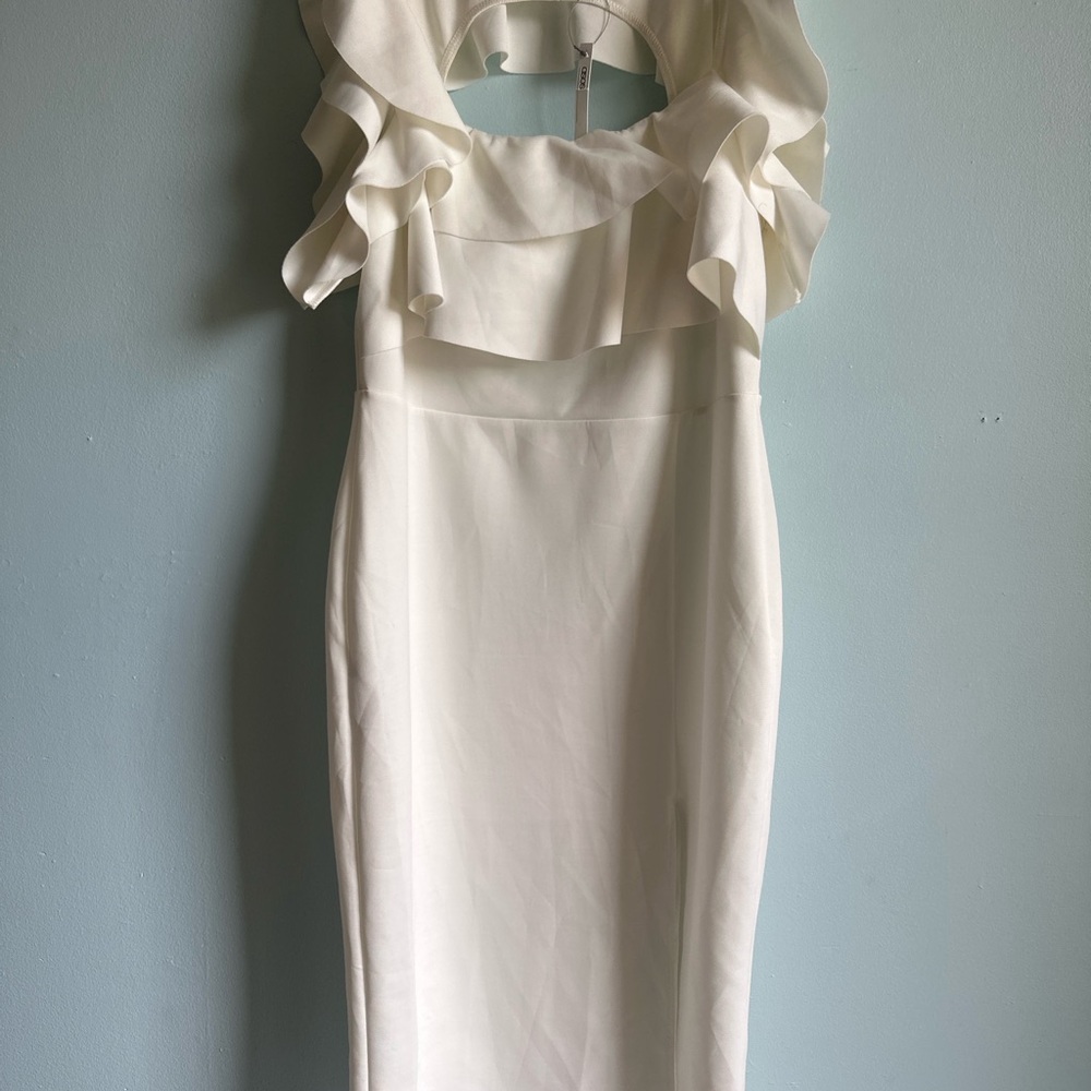 ASOS White Ruffled Women's Dress | New with Tags